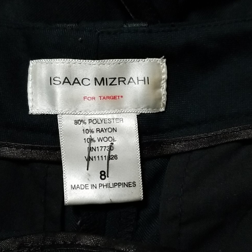 ISSAC Mizrahi Women's Black Suit Jacket 10 Pants 8 - Picture 6 of 8